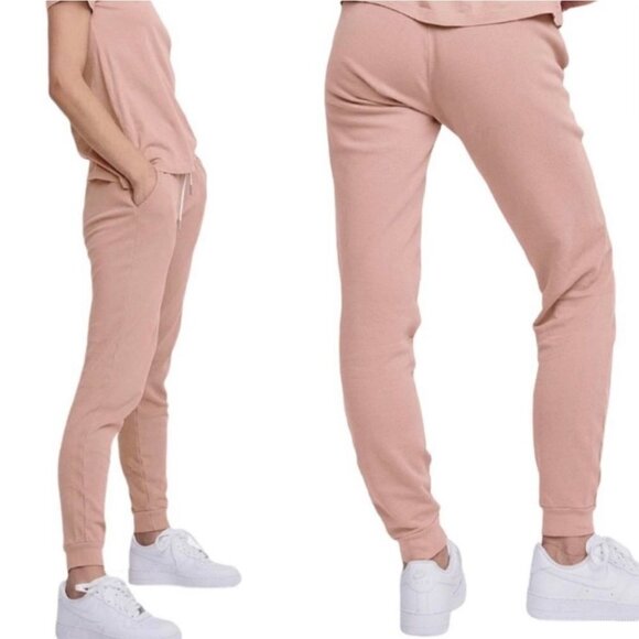 NWT MATE the Label Rose Organic Terry Classic Jogger - 2X - Picture 1 of 10